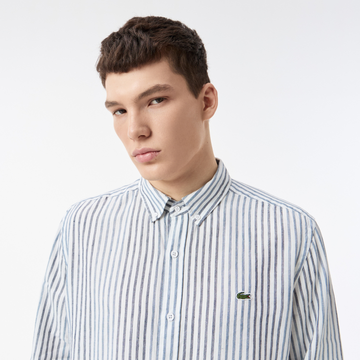 Мужская рубашка Lacoste из льна Мужская рубашка Lacoste из льна