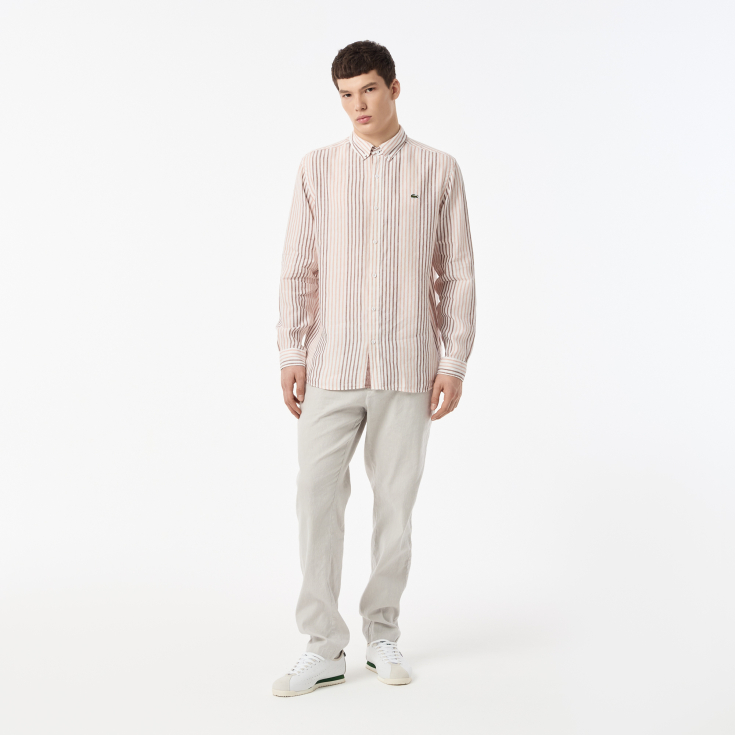 Мужская рубашка Lacoste из льна Мужская рубашка Lacoste из льна