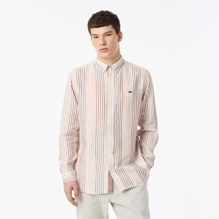 Мужская рубашка Lacoste из льна Мужская рубашка Lacoste из льна