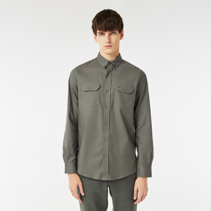 Мужская рубашка Lacoste Slim Fit Button Collar Мужская рубашка Lacoste Slim Fit Button Collar