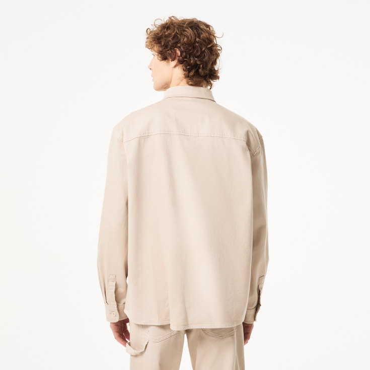 Мужская хлопковая рубашка Lacoste с карманами Мужская хлопковая рубашка Lacoste с карманами