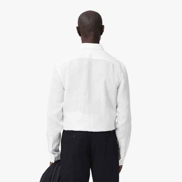 Мужская льняная рубашка Lacoste Regular Fit Мужская льняная рубашка Lacoste Regular Fit