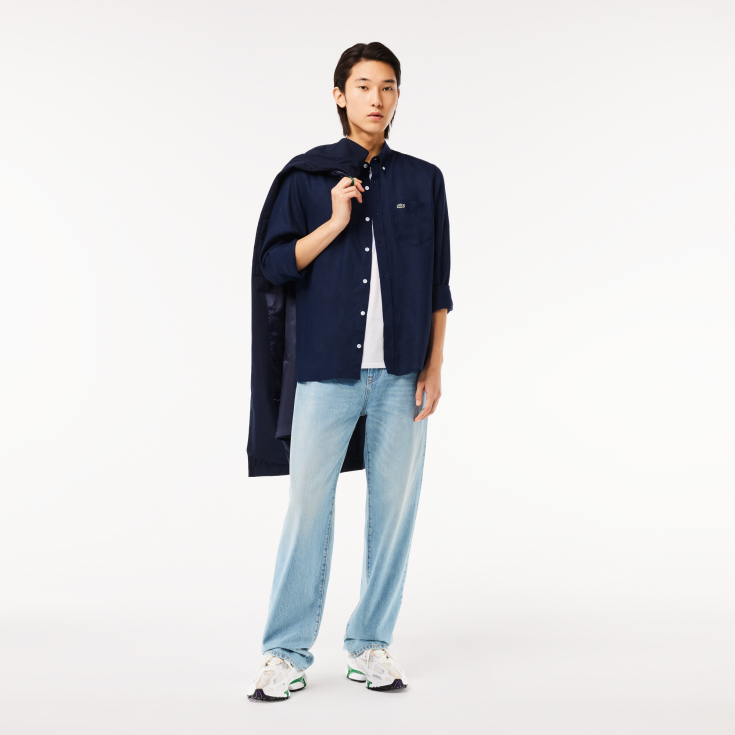 Мужская льняная рубашка Lacoste Regular Fit Мужская льняная рубашка Lacoste Regular Fit