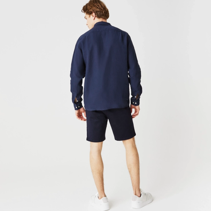 Мужская льняная рубашка Lacoste Regular Fit Мужская льняная рубашка Lacoste Regular Fit