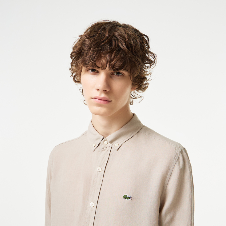 Мужская льняная рубашка Lacoste Мужская льняная рубашка Lacoste