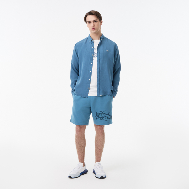 Мужская льняная рубашка Lacoste Мужская льняная рубашка Lacoste