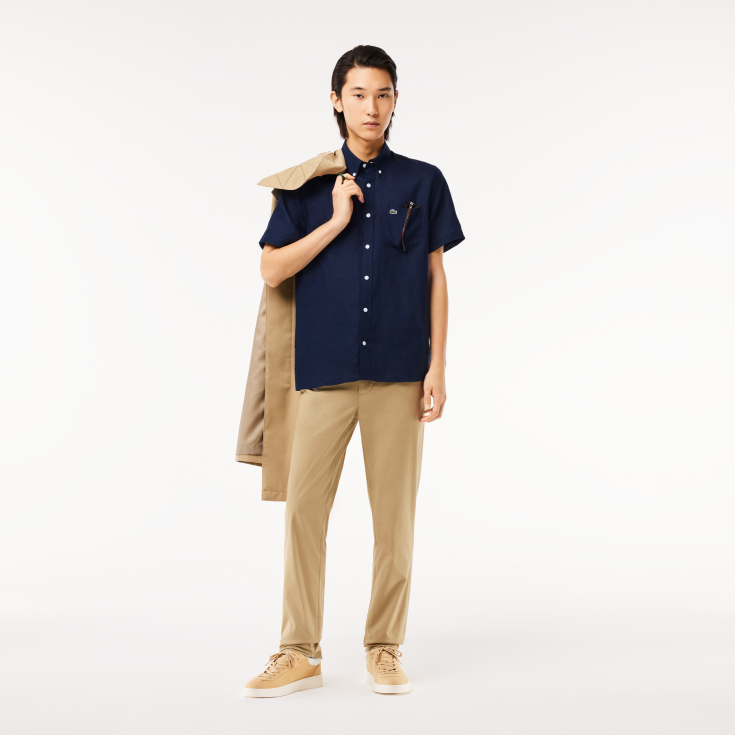 Мужская льняная рубашка Lacoste Мужская льняная рубашка Lacoste