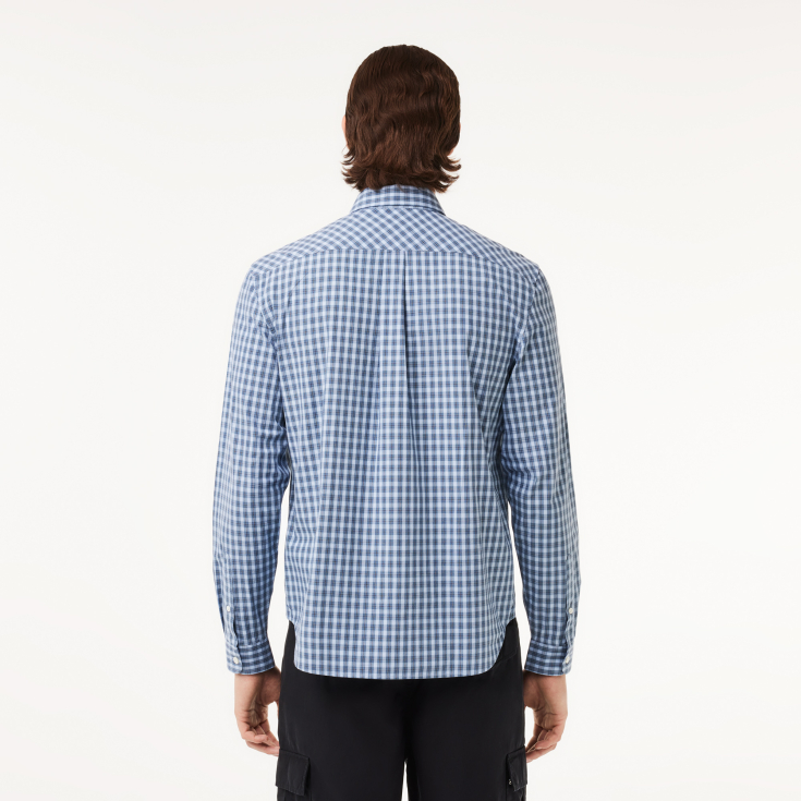 Мужская рубашка Lacoste Regular Fit в клетку Мужская рубашка Lacoste Regular Fit в клетку