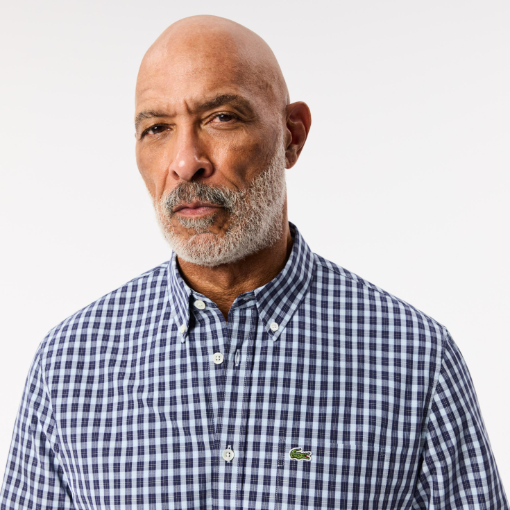 Мужская рубашка Lacoste Regular Fit в клетку Мужская рубашка Lacoste Regular Fit в клетку