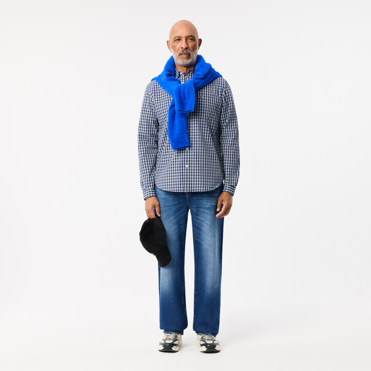 Мужская рубашка Lacoste Regular Fit в клетку Мужская рубашка Lacoste Regular Fit в клетку