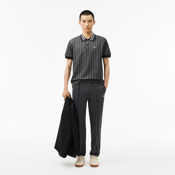 Мужское поло Lacoste Classic Fit с монограммой Мужское поло Lacoste Classic Fit с монограммой