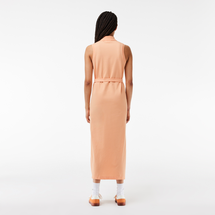 Женское платье-поло Lacoste с поясом Женское платье-поло Lacoste с поясом