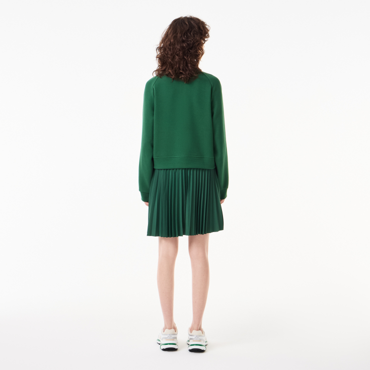 Женское плиссированное платье-толстовка Lacoste на молнии Женское плиссированное платье-толстовка Lacoste на молнии