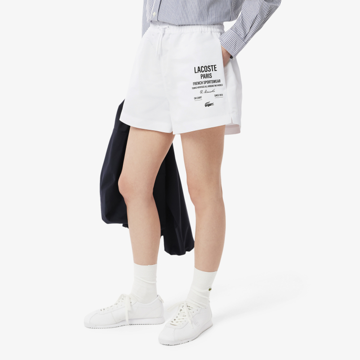 Длинные шорты Lacoste с принтом Длинные шорты Lacoste с принтом