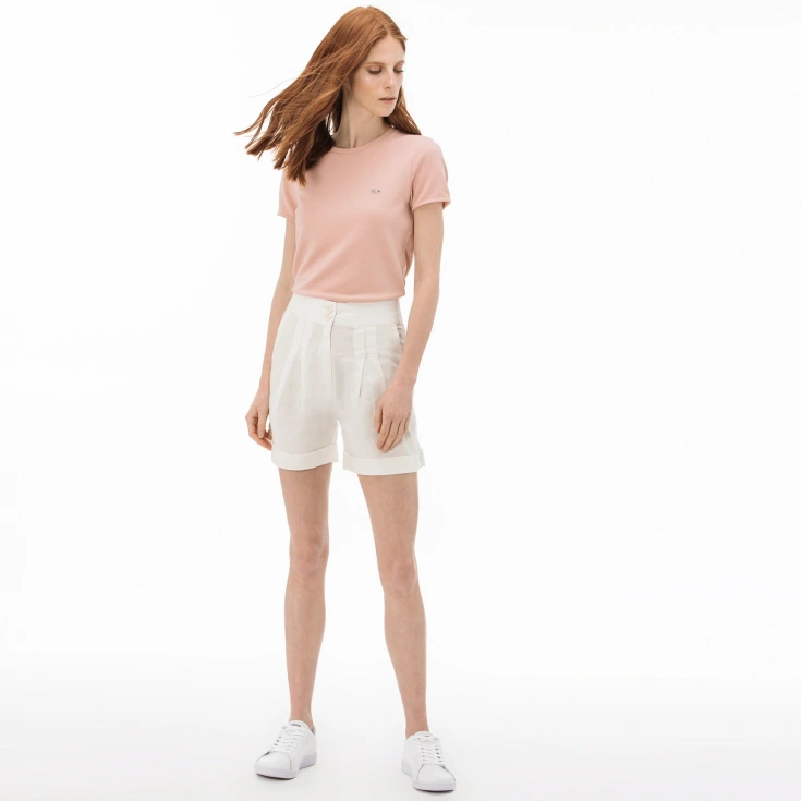 Женские шорты Lacoste с высокой талией Женские шорты Lacoste с высокой талией