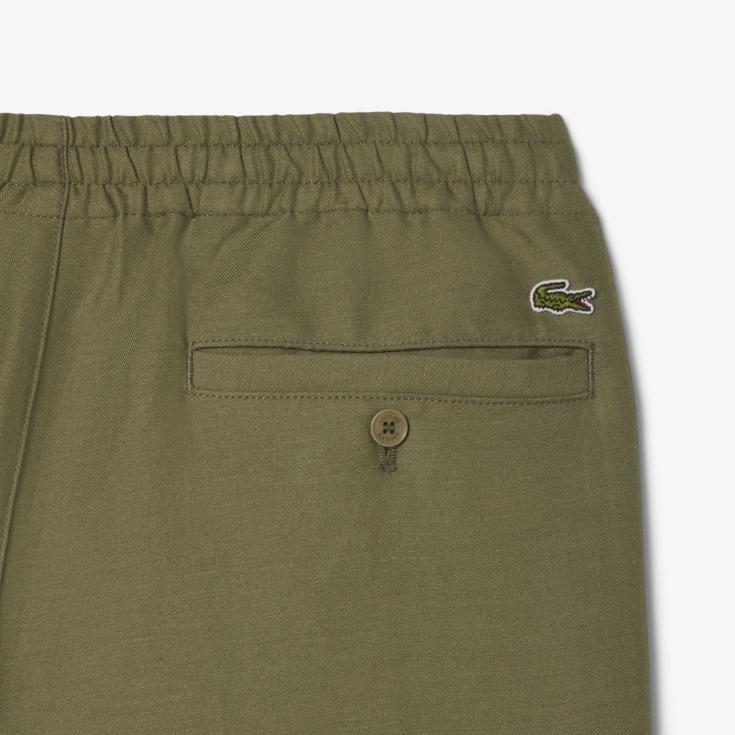 Мужские шорты Lacoste из смеси льна и вискозы Мужские шорты Lacoste из смеси льна и вискозы
