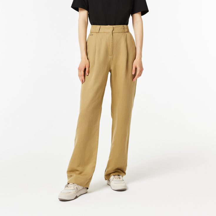 Женские льняные брюки Lacoste Женские льняные брюки Lacoste