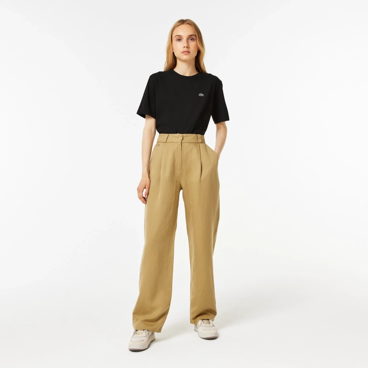 Женские льняные брюки Lacoste Женские льняные брюки Lacoste