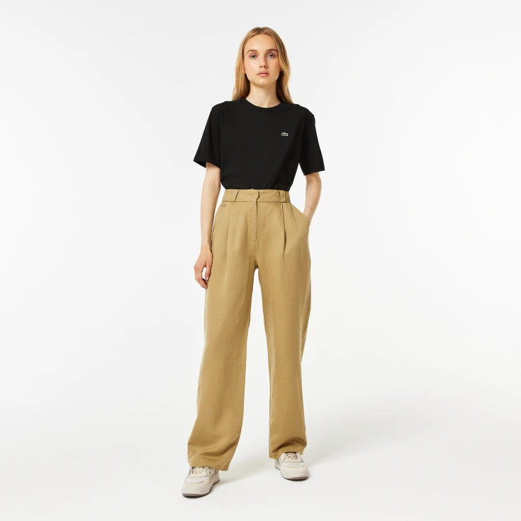 Женские льняные брюки Lacoste Женские льняные брюки Lacoste