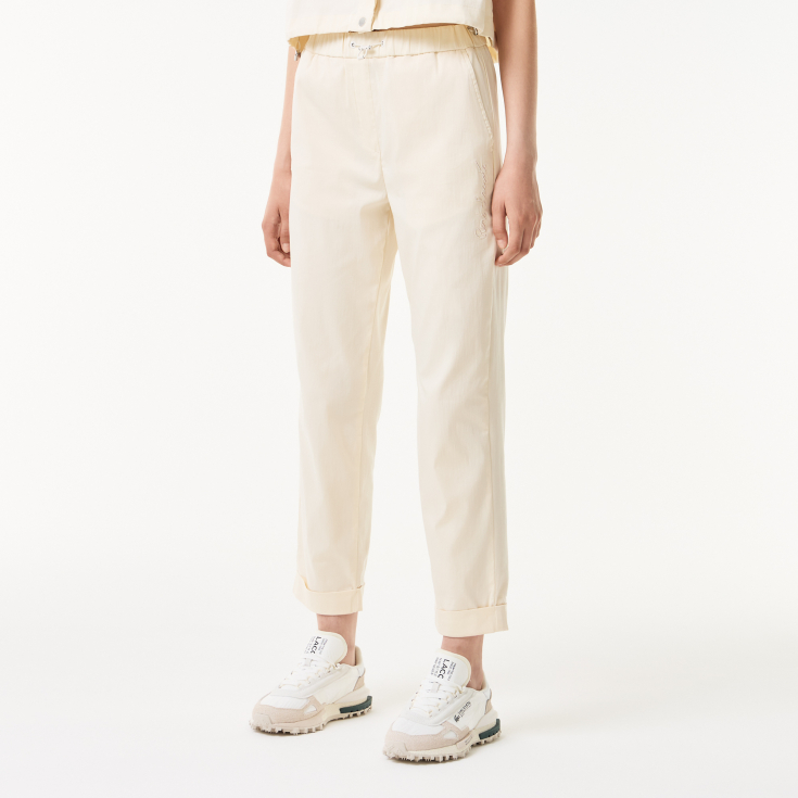 Женские брюки Lacoste Regular Fit с регулируемым поясом Женские брюки Lacoste Regular Fit с регулируемым поясом