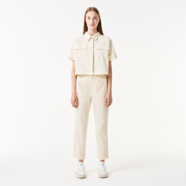 Женские брюки Lacoste Regular Fit с регулируемым поясом Женские брюки Lacoste Regular Fit с регулируемым поясом