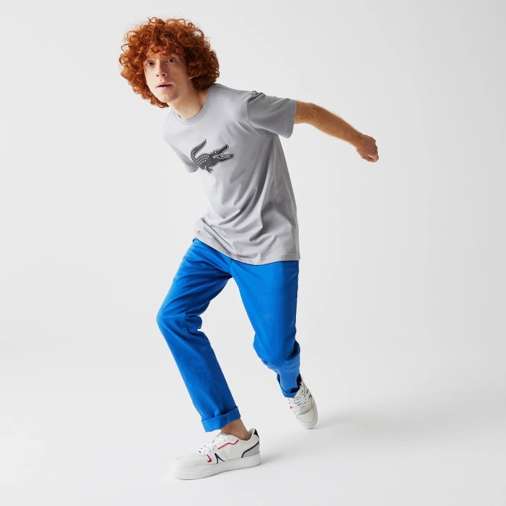 Мужские классические брюки - чинос Lacoste Slim Fit из хлопка Мужские классические брюки - чинос Lacoste Slim Fit из хлопка