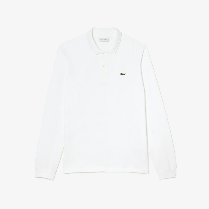 Мужское поло Lacoste L.12.21 Classic Fit с длинным рукавом Мужское поло Lacoste L.12.21 Classic Fit с длинным рукавом