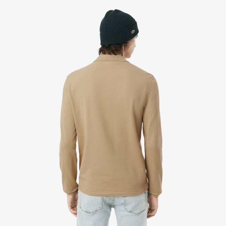 Мужское поло Lacoste L.12.21 Classic Fit с длинным рукавом Мужское поло Lacoste L.12.21 Classic Fit с длинным рукавом
