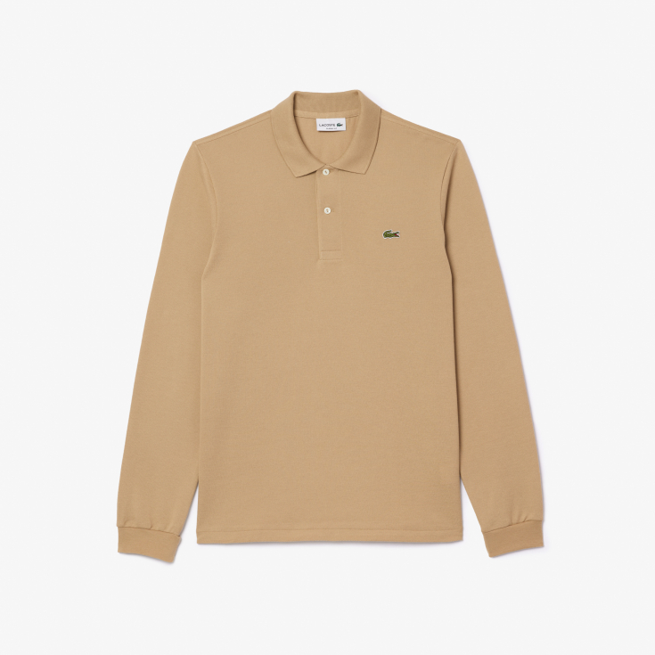 Мужское поло Lacoste L.12.21 Classic Fit с длинным рукавом Мужское поло Lacoste L.12.21 Classic Fit с длинным рукавом