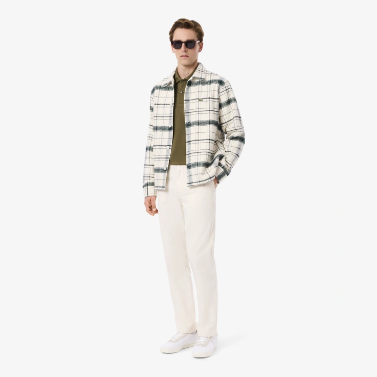 Мужское поло Lacoste L.12.21 Classic Fit с длинным рукавом Мужское поло Lacoste L.12.21 Classic Fit с длинным рукавом