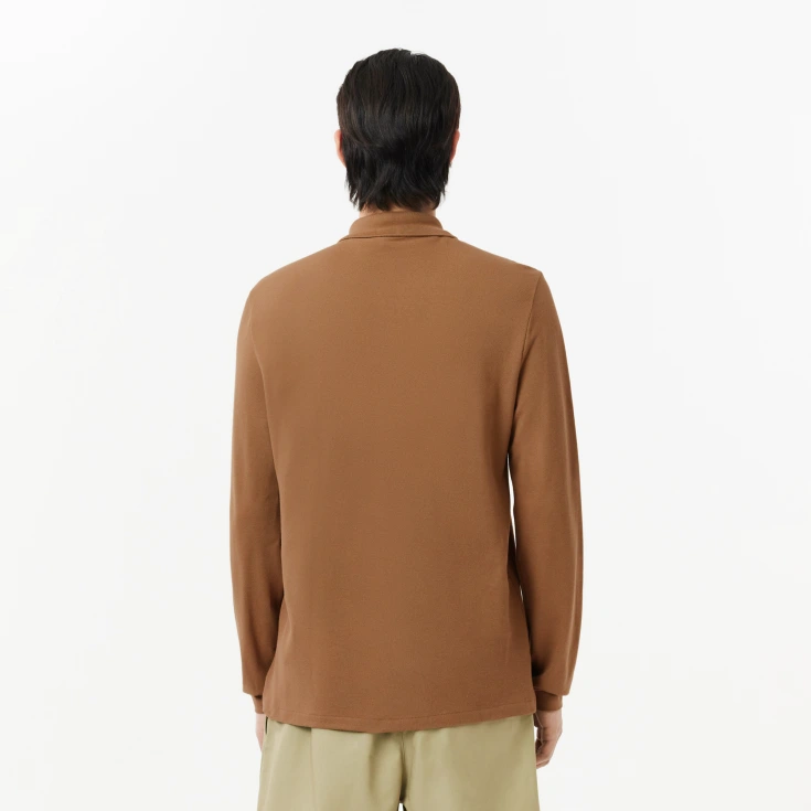 Мужское поло Lacoste L.12.21 Classic Fit с длинным рукавом Мужское поло Lacoste L.12.21 Classic Fit с длинным рукавом