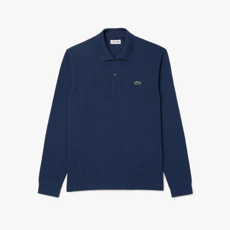 Мужское поло Lacoste L.12.21 Classic Fit с длинным рукавом Мужское поло Lacoste L.12.21 Classic Fit с длинным рукавом