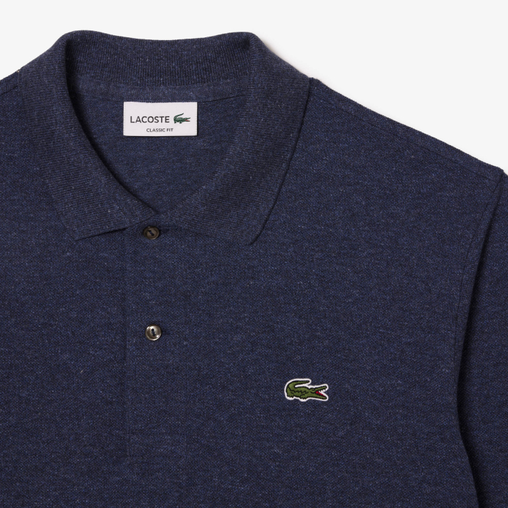 Мужское поло Lacoste L.12.21 Classic Fit с длинным рукавом Мужское поло Lacoste L.12.21 Classic Fit с длинным рукавом