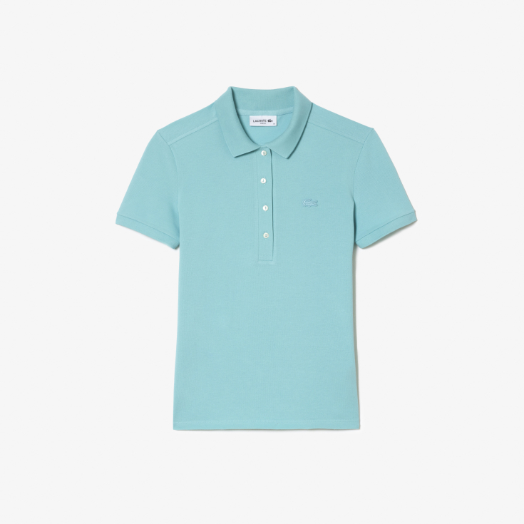Женское поло Lacoste Slim Fit из эластичного хлопка Женское поло Lacoste Slim Fit из эластичного хлопка