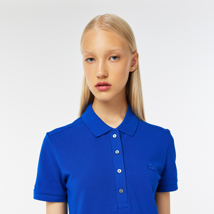 Женское поло Lacoste Slim Fit из эластичного хлопка Женское поло Lacoste Slim Fit из эластичного хлопка
