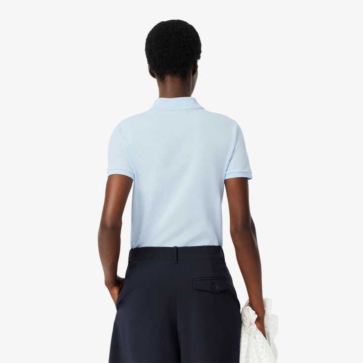 Женское поло Lacoste Slim Fit из эластичного хлопка Женское поло Lacoste Slim Fit из эластичного хлопка
