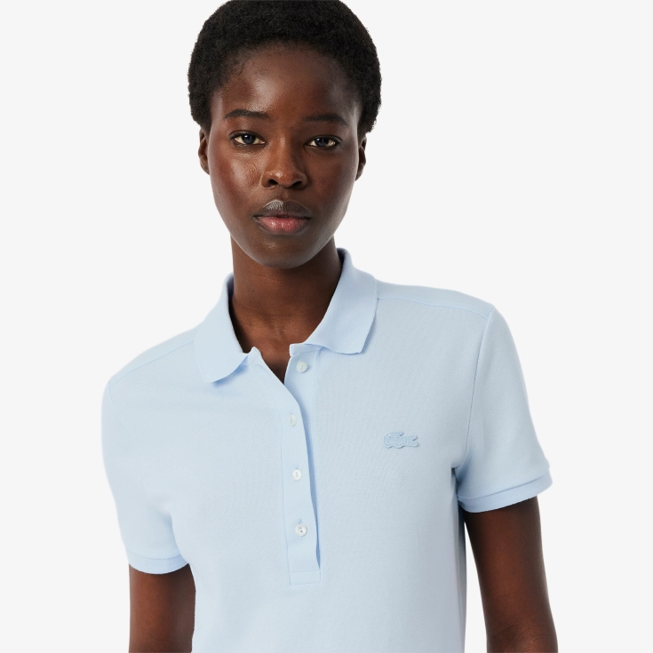 Женское поло Lacoste Slim Fit из эластичного хлопка Женское поло Lacoste Slim Fit из эластичного хлопка