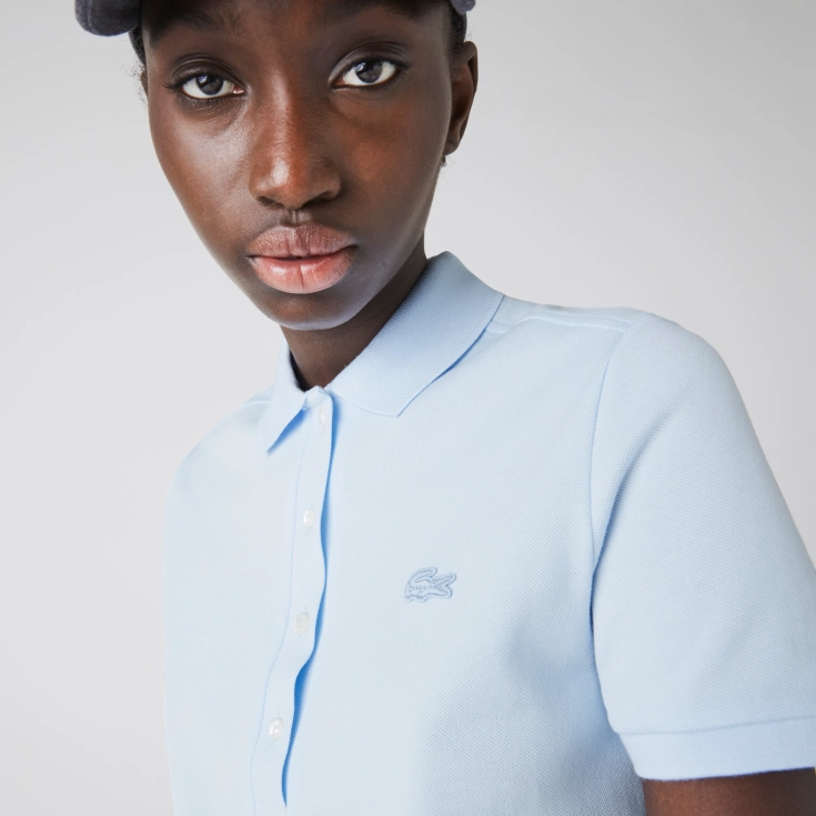 Женское поло Lacoste Slim Fit из эластичного хлопка Женское поло Lacoste Slim Fit из эластичного хлопка
