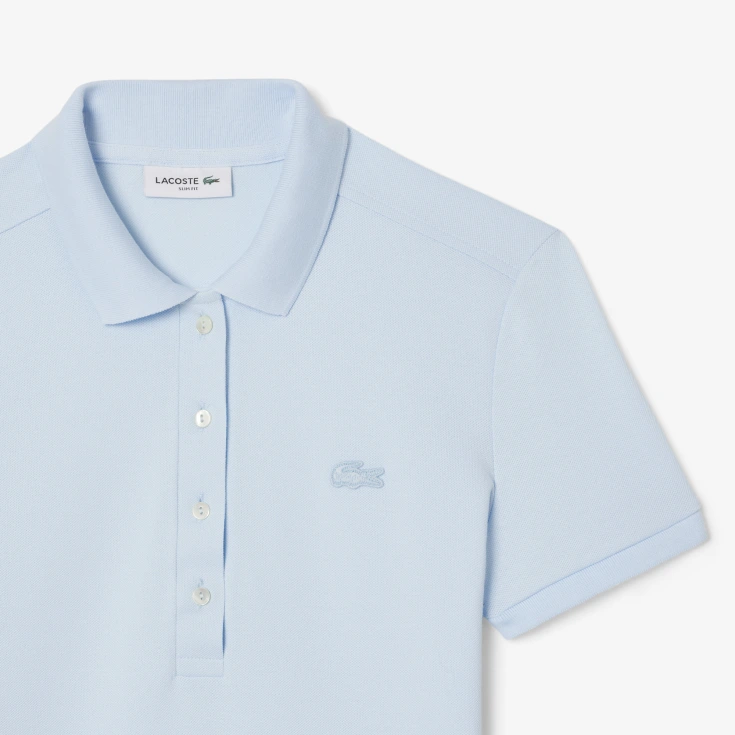 Женское поло Lacoste Slim Fit из эластичного хлопка Женское поло Lacoste Slim Fit из эластичного хлопка