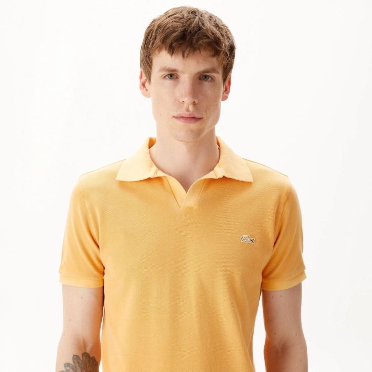 Мужское хлопковое поло Lacoste Regular Fit Мужское хлопковое поло Lacoste Regular Fit