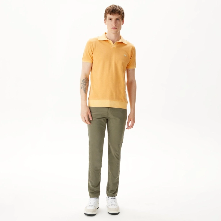 Мужское хлопковое поло Lacoste Regular Fit Мужское хлопковое поло Lacoste Regular Fit