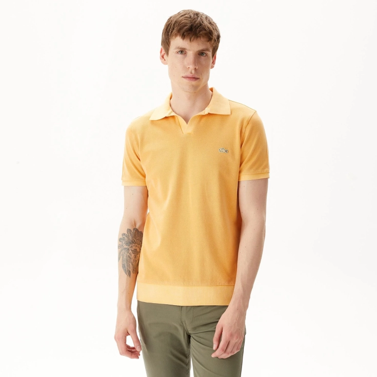 Мужское хлопковое поло Lacoste Regular Fit Мужское хлопковое поло Lacoste Regular Fit