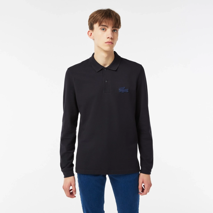 Мужское поло Lacoste L.12.12 с длинными рукавами Мужское поло Lacoste L.12.12 с длинными рукавами