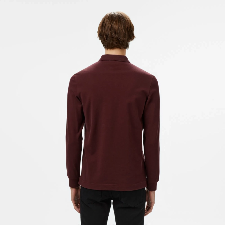 Мужское поло Lacoste с длинными рукавами Мужское поло Lacoste с длинными рукавами