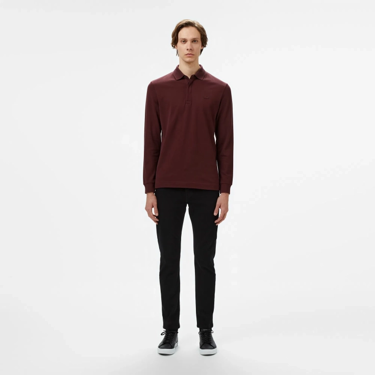 Мужское поло Lacoste с длинными рукавами Мужское поло Lacoste с длинными рукавами