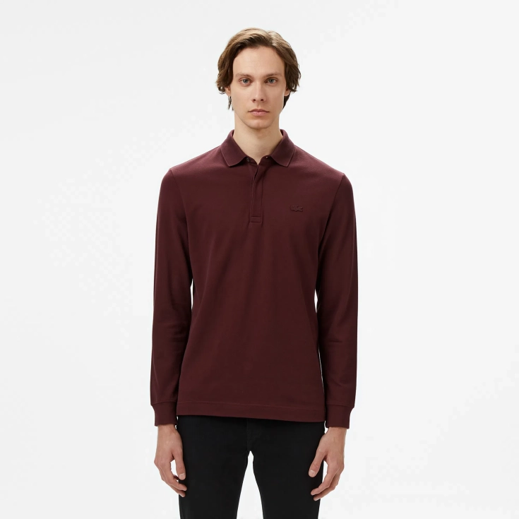 Мужское поло Lacoste с длинными рукавами Мужское поло Lacoste с длинными рукавами