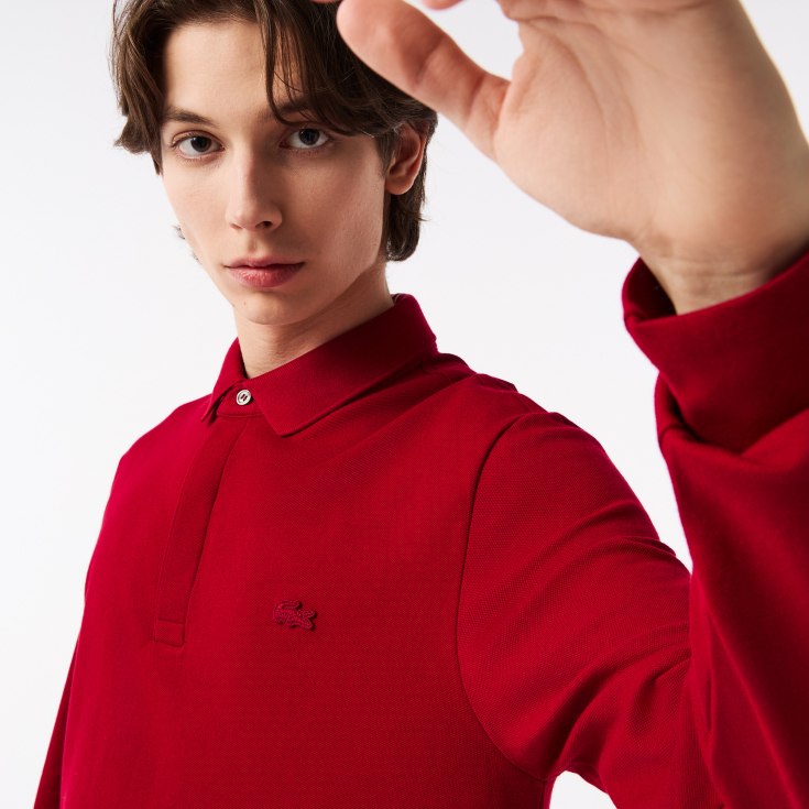 Мужское поло Lacoste с длинным рукавом Мужское поло Lacoste с длинным рукавом