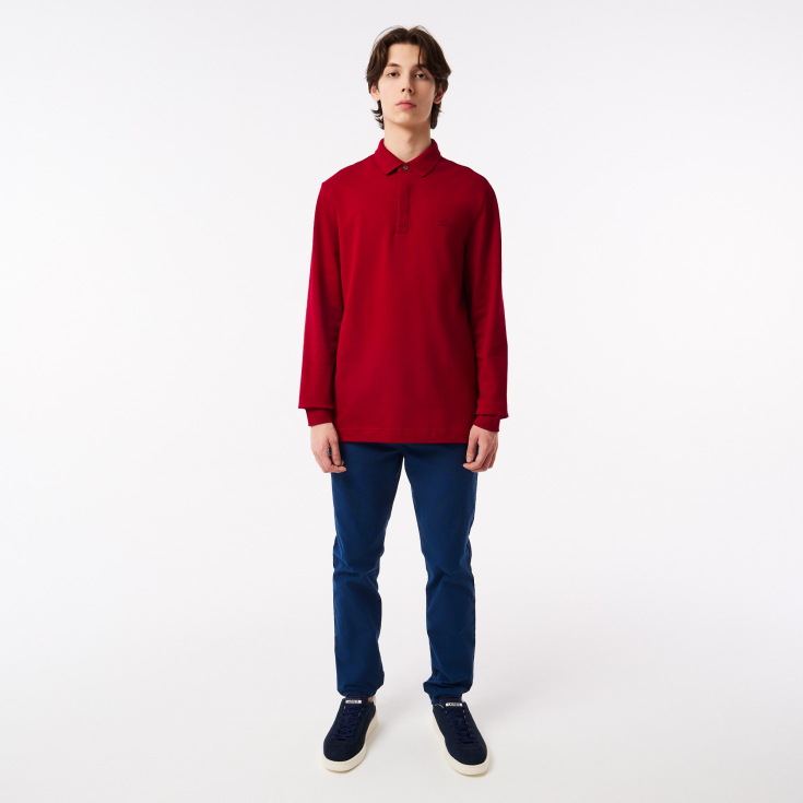 Мужское поло Lacoste с длинным рукавом Мужское поло Lacoste с длинным рукавом
