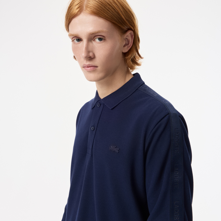 Мужская хлопковая рубашка-поло Lacoste Мужская хлопковая рубашка-поло Lacoste