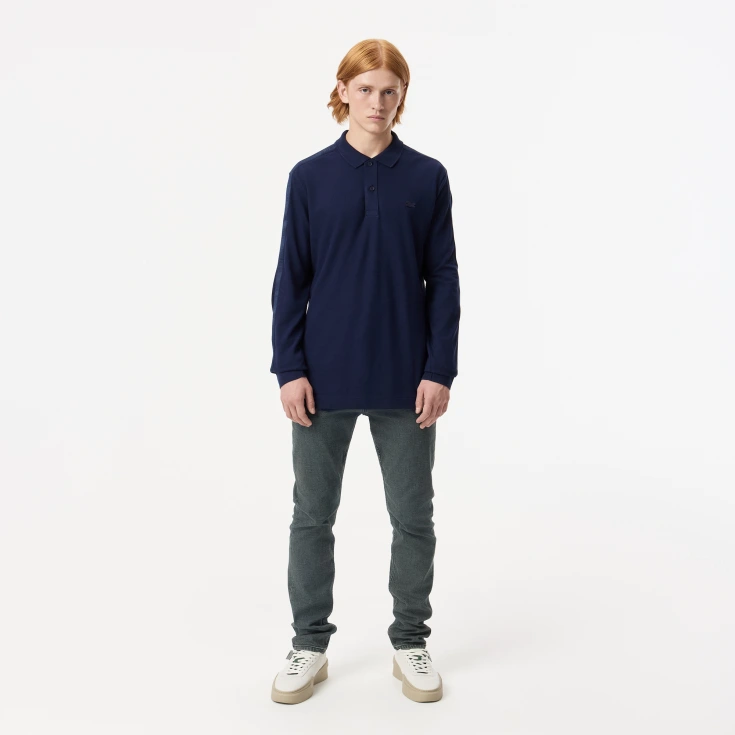 Мужская хлопковая рубашка-поло Lacoste Мужская хлопковая рубашка-поло Lacoste